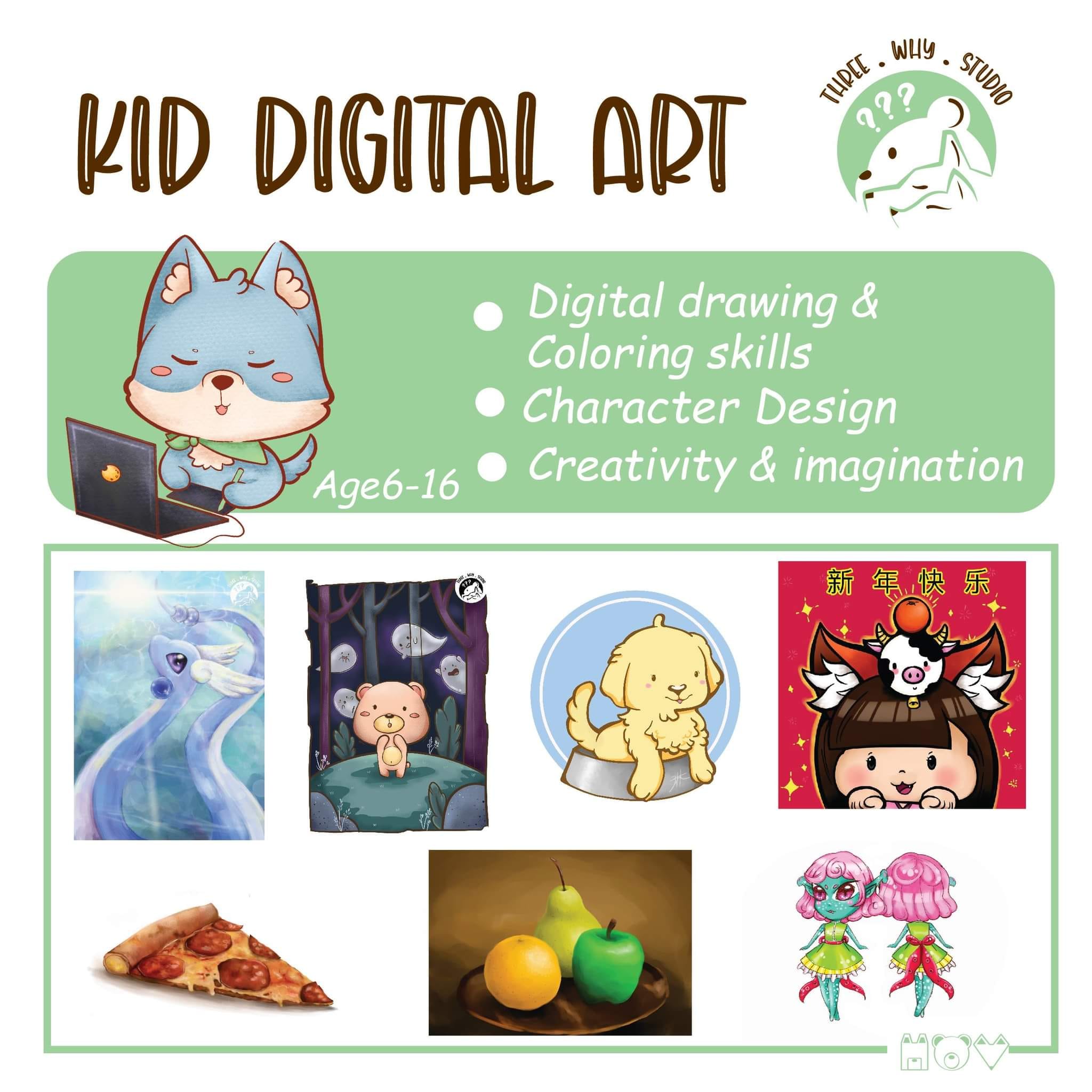 Three Why Kid Digital Art Program