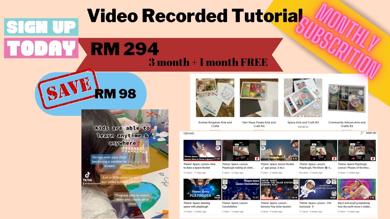 Video Recorded Tutorial (Monthly Subscription)